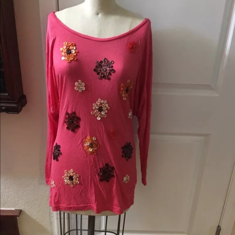 Missoni Button Floral Beads Maxi Blouse Dress